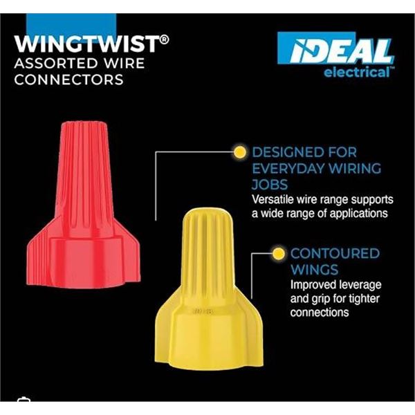 Ideal WingTwist Wire Connectors 150pk