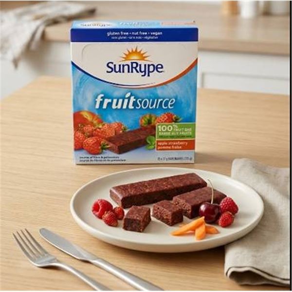 SunRype FruitSource Apple Strawberry Bars