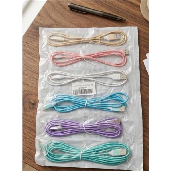Lot of 6 USB-C Charger Cables
