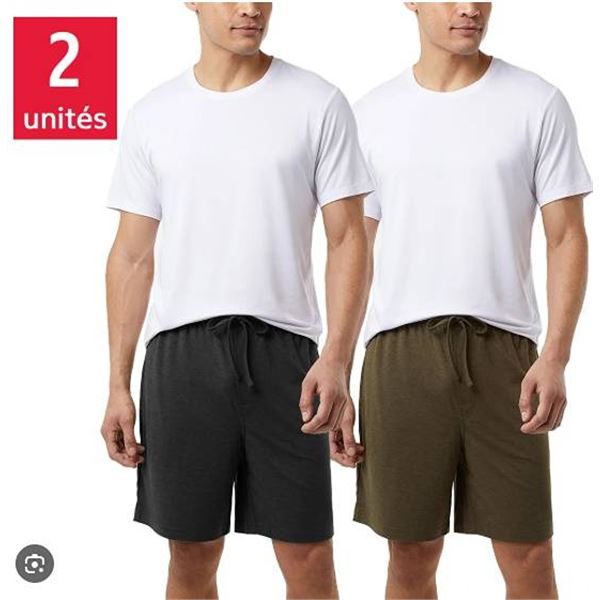 32 Degrees HEAT Men's 2-Pack Lounge Shorts L