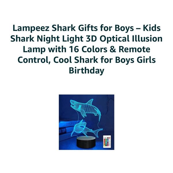Lampeez 3D Shark Night Light