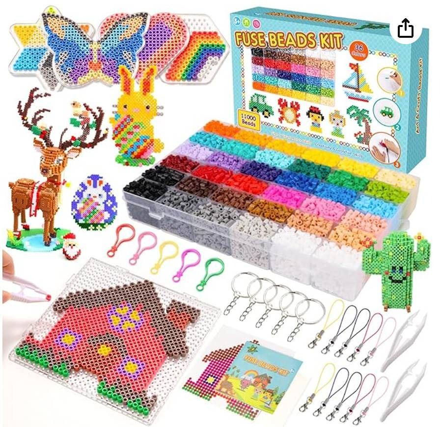 Fuse Bead Machine Beatest Fuse Beads Kit, 11000 Beads - A D Auction Depot Inc.