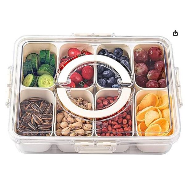 8 compartment snackle Box