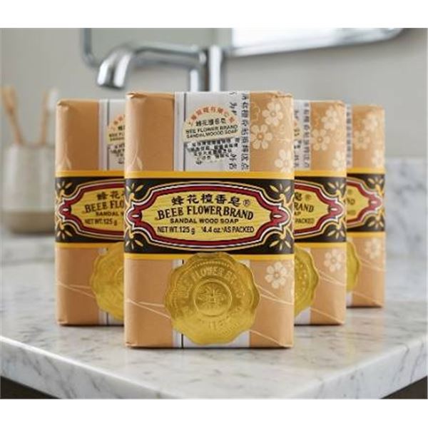 Bee & Flower Sandalwood Soap 4-Pack 125g
