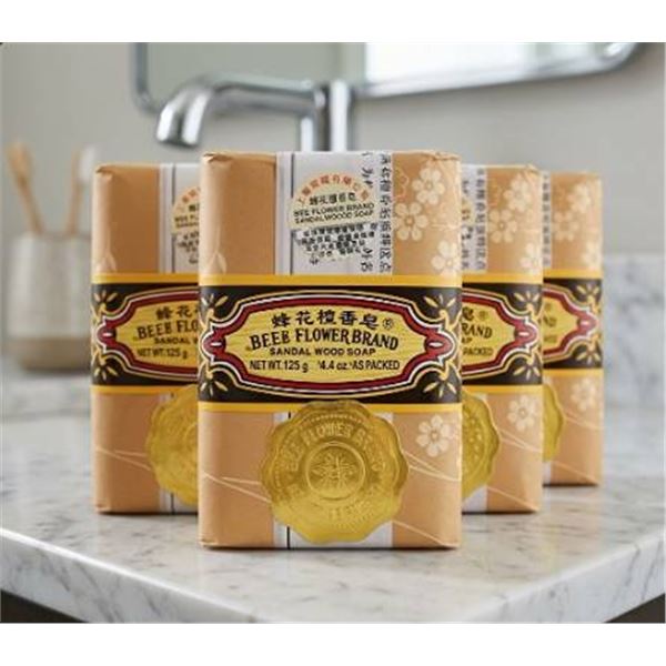 Bee & Flower Sandalwood Soap 4-Pack 125g