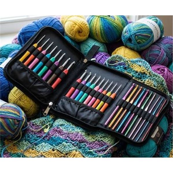 Teamoy Crochet Hook Case, Black, Empty Case only