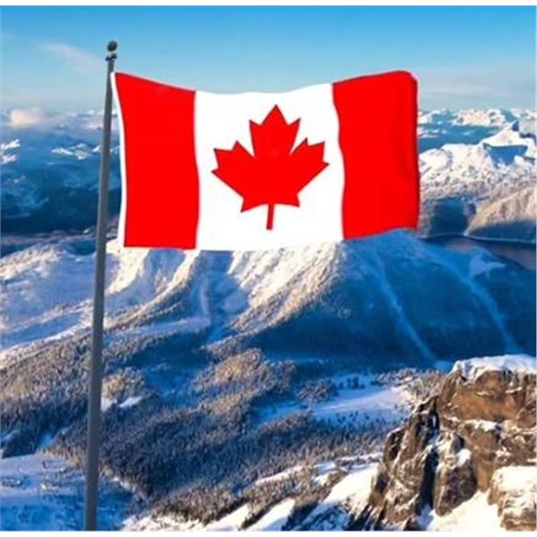 KUOKIP Double Sided Canadian Flag 3x5FT