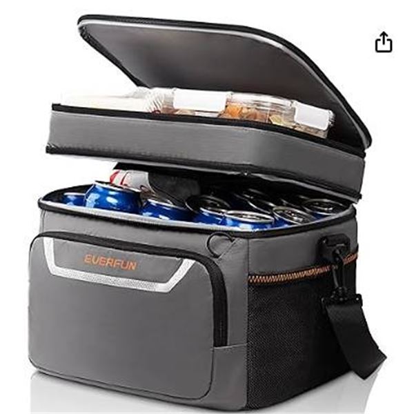 EVERFUN Cooler Bag 12 Can Gray EF-8013-14