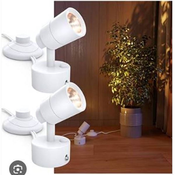2 LED COB Spotlights 3W White
