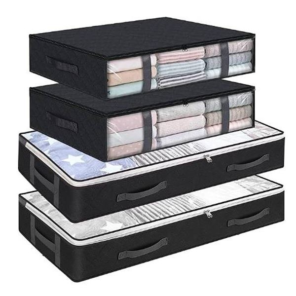 CJWLKJ 4-Pack Under Bed Storage 2D2X