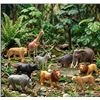 Image 1 : Prextex Safari Animals Playset 9 Piece
