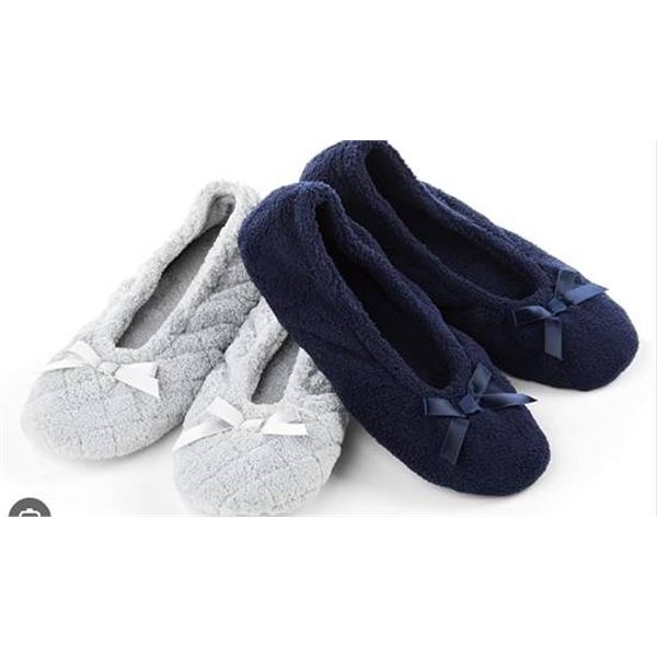 Isotoner 2-Pack Slippers XL 9.5-10.5