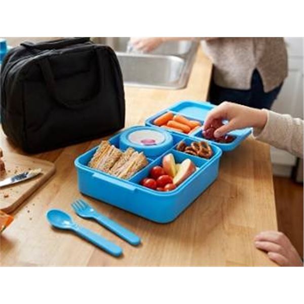 Blue Bento Lunch Box Set with Bag