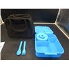 Image 2 : Blue Bento Lunch Box Set with Bag