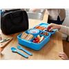 Image 1 : Blue Bento Lunch Box Set with Bag