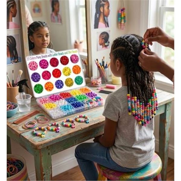 INCRAFT 3300 Pony Beads Pack 9mm