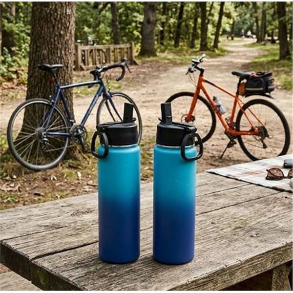 22 oz Water Bottle 2 Pack, Model X0039VHUXD
