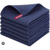 Image 1 : smiry Cotton Kitchen Dish Towels, 12" x 12", 6 Pack Waffle Weave Kitchen Towels, Ultra Soft Absorben