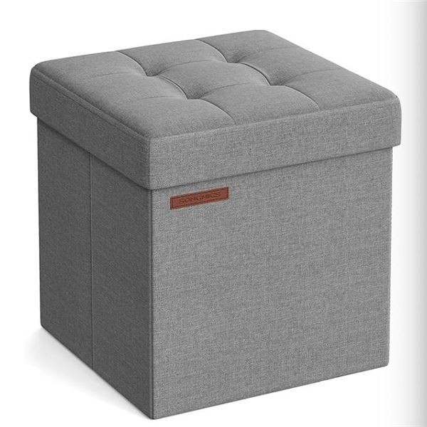 SONGMICS Folding Storage Ottoman ULSF028G02