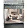 Image 3 : SONGMICS Folding Storage Ottoman ULSF028G02