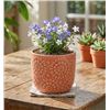 Image 1 : Stone & Beam Floral Embossed Planter Small