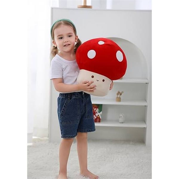 WeBingo Mushroom Plush Pillow 12 Inch
