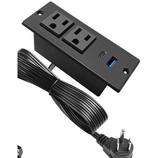 BAYU Desktop Power Outlet with USB Ports