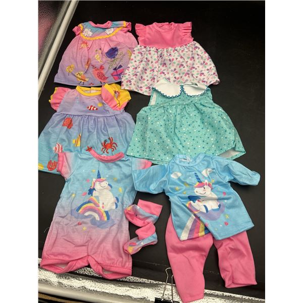 6-Pack Doll Clothes Assorted Outfits