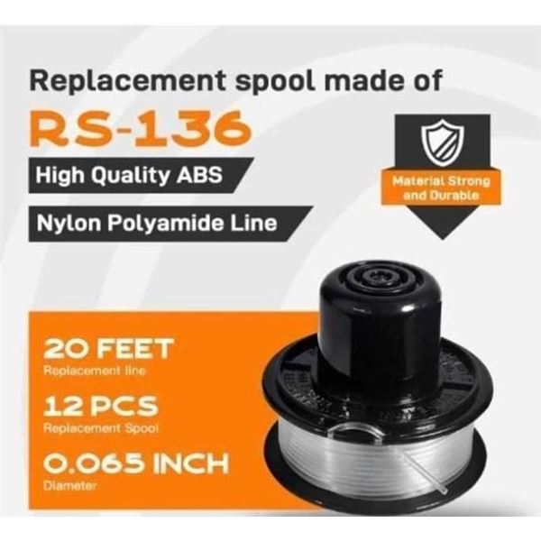 2 Black+Decker RS-136 Bump Feed Spools