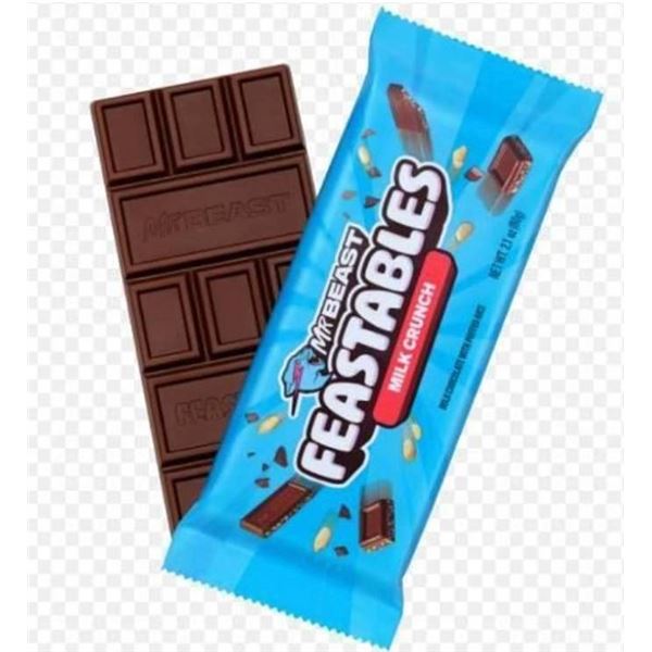 MrBeast Feastables Milk Crunch Chocolates