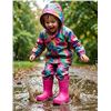 Image 1 : Kamik Pink Rose Kids Rain Boots, Size 9