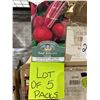 Image 2 : Boltardy Beet  Seeds – 5 Packs of Mr. Fothergill’s
