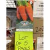 Image 2 : Chantenay Red Cored 2 Carrot Seeds – 5 Packs of Mr. Fothergill’s