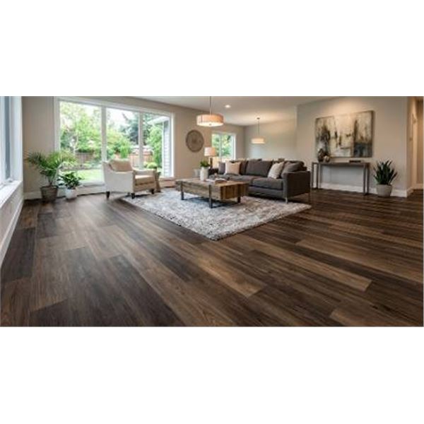 Box of Ariel SPC Plank Flooring 5mm (23.90sqft) waterproof, underlayment