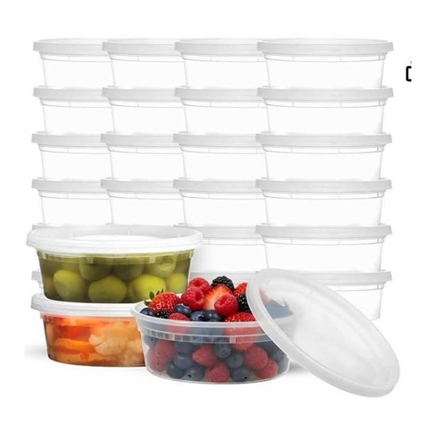 JoyServe 8oz Food Storage Containers, 60 Sets