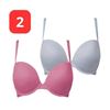 Image 1 : Calvin Klein 2 Pack Push Up Plunge Bras 34D