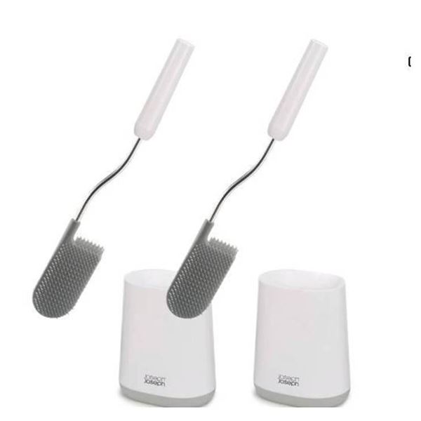 Lot of 2- Joseph Joseph Flex Lite Toilet Brush Set