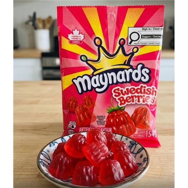 Maynards Swedish Berries Candy 154g Bag x 12