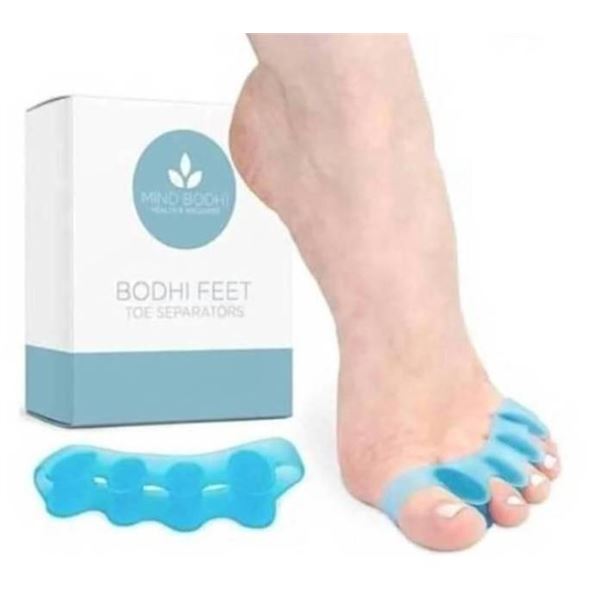 Lot of 4 - Mind Bodhi Toe Separators, Universal Size, Blue