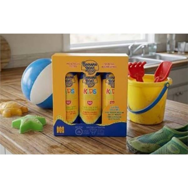 Banana Boat Kids SPF 50 Spray 3-Pack