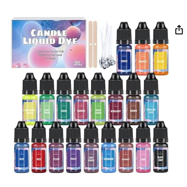 OSBANG Candle Liquid Dye Set, 20 Colors