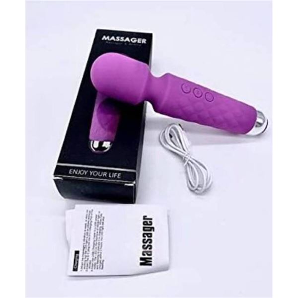 Purple Rechargeable Wand Massager