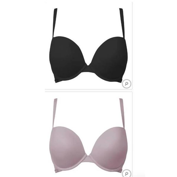 Calvin Klein 2 Pack Push Up Plunge Bras 38D
