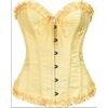 Image 1 : SZIVYSHI Yellow Satin Corset, New Size Small