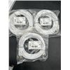 Image 2 : Lot of 3 Relinn Cat7A SSTP Ethernet Cables