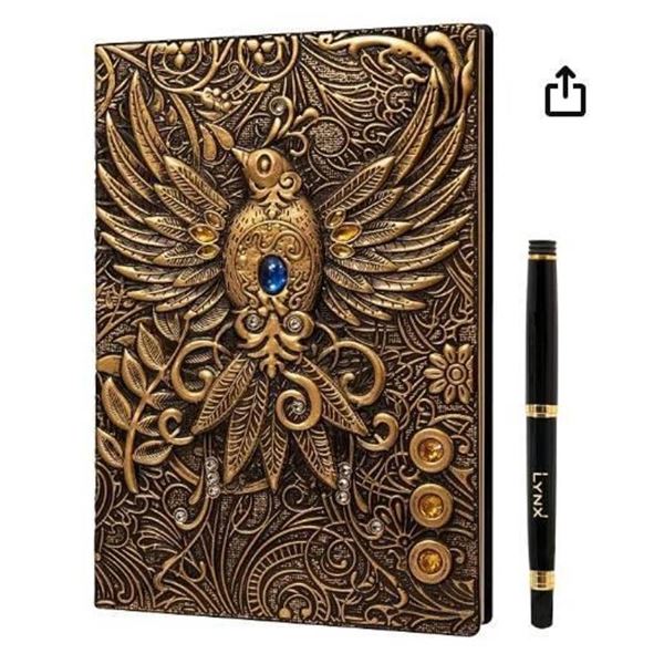 Phoenix Journal and Pen Set Bronze