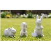Image 1 : EASIMECOR Ceramic White 3 pc Spring Decor