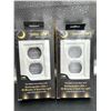 Image 2 : BriteOWL Lighted Outlet Cover Plates, Set of 2