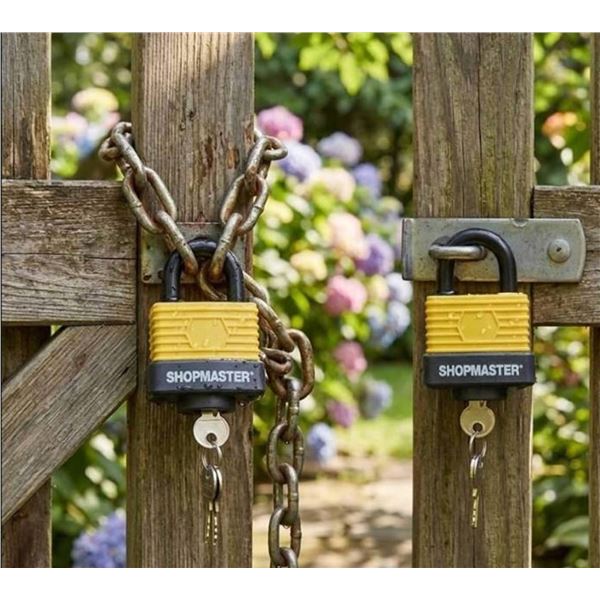 ShopMaster Weather Resistant Padlocks 2-Pack