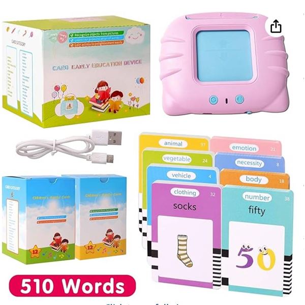 Talking Flash Cards for Kids 510 Sight Words Toddler Language Learning Educational Toy